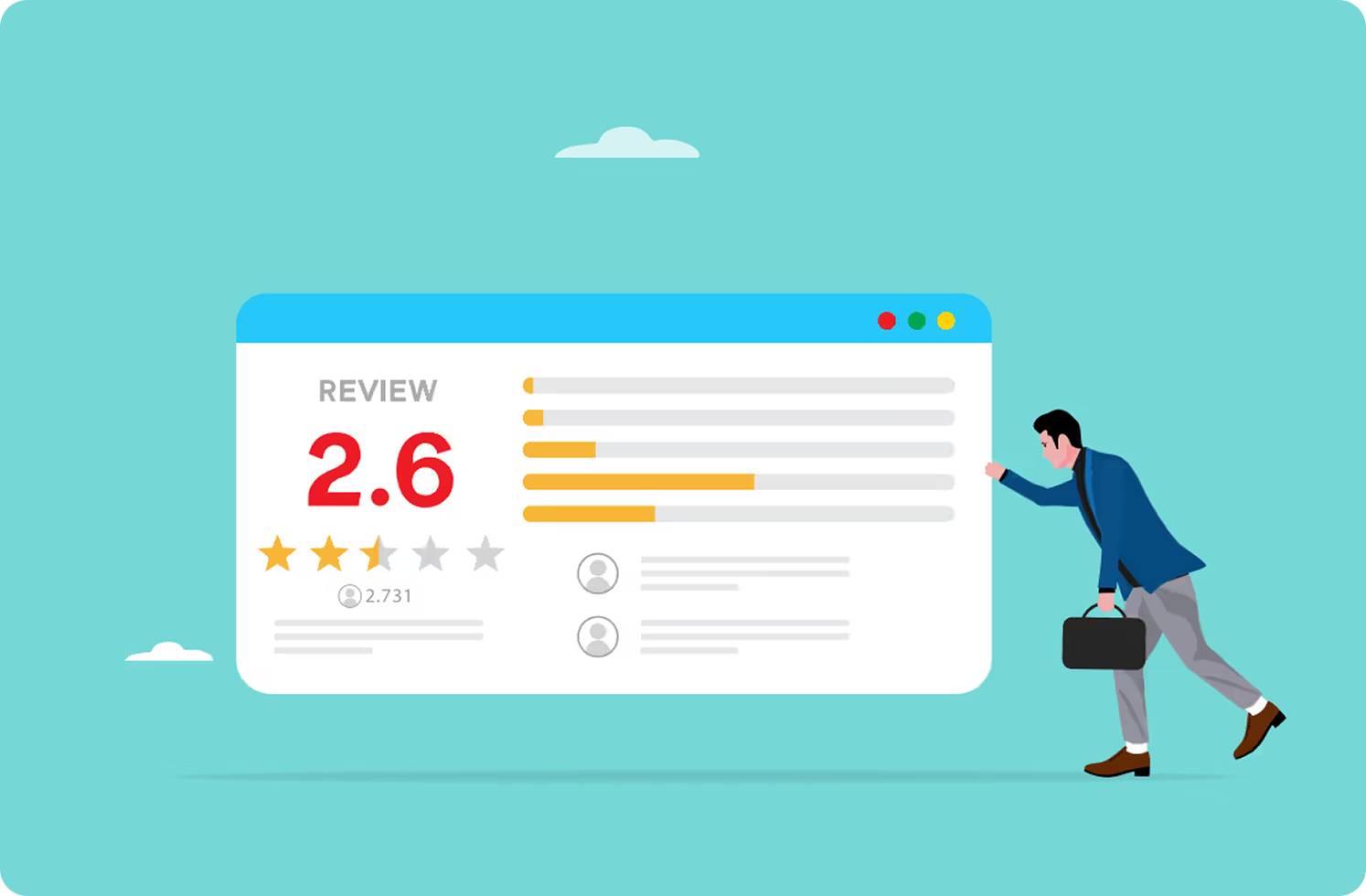 Google Bewertungen Illustration